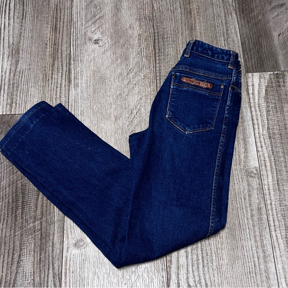 Vintage Items by Charlotte Ford Blue jeans high waisted 80s 90s style 6